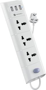 Portronics Power Plate 8 1500W with 3 USB + 3 Socket Extension Boards