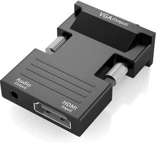 microware  TV-out Cable HDMI to VGA Adapter HDMI Female to VGA Male Converter with Audio, support 1080P