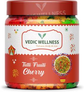 Vedik Wellness Tutti Frutti for Cake | Cherries | Cherry SWEET Toppings Cherries(400 g) Sprinkles