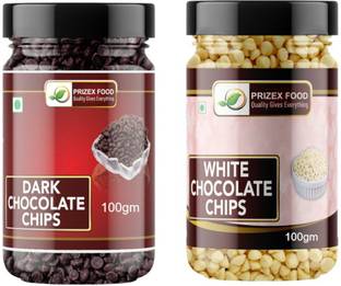 Prizex Dark Chocolate Chips & White Chocolate Chips Choco Chips Solid