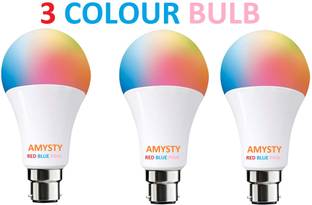 AMYSTY 9 W Basic Round B22 LED Bulb