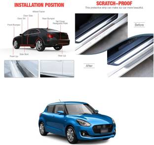PRTEK Car Door Sill Bumper Protector Door Entry Guard Sticker Rubber Scratch 172 Door Sill Plate