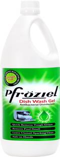 Pfroziel Dishwash Liquid for Dishwasher Machine (Green Apple1L)Remove grease,oil.Powerful Dish Cleaning Gel