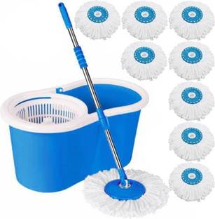 AREEN DKA-Blue Mop{8 Microfiber } Mop Set