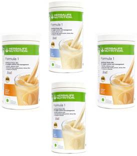HERBALIFE Formula 1 Shake Kulfi & Orange Cream Flavor 4 PIECES Protein Shake