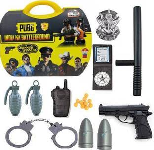 Shyam Creation PUBG Playset Toy for Boys with Handcuff, Mini Bullet Gun Toy for Kids