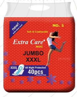 Extra Care Sanitary Pads Red Maxi for Women 40 Sanitary Pad Sanitary Pad