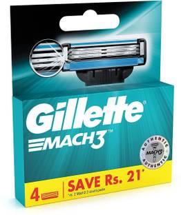 Gillette Mach3 4 Cartridges Razor - pack 1, Men