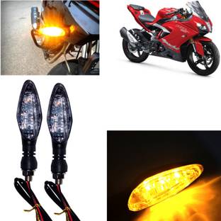 Pious Front, Rear, Side LED Indicator Light for TVS Universal For Bike