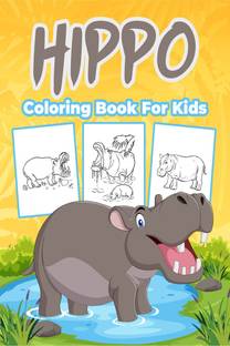 Hippo Coloring Book for Kids