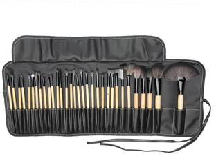 AGARO Makeup 32pcs Brush Set, Professional Cosmetic Makeup Brush of Synthetic Fiber Bristle for Foundation / Blush / Blending / Contouring / Shading / Highlighting / Eye Shadow / Lip etc (Black)