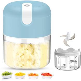 FosCadit Electric Mini Garlic Chopper – Small Wireless Food Processor Portable Vegetable Chopper