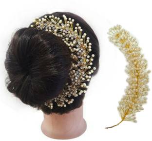 NANDITA Instant ready for wedding party function handmade hair brooch Hair Extension
