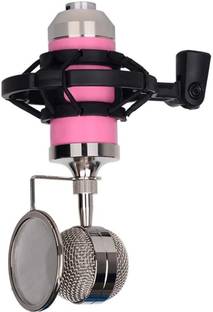 Cezo BM-3000 Professional Condenser Microphone Bundle With 3.5 mm Jack - Pink Microphone
