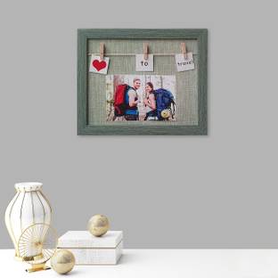 Art Street Hanging Photo Frame Horizontal Rectangle Green Photo Frames