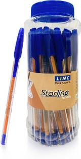 Linc Starline Trendy 0.7 mm Ball Pens Jar | Fast Flowing Ink For Smooth Writing Ball Pen
