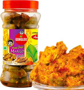 GONGLOO Homemade Mango Pickle | Ready to Eat Aam ka Achar | 400 GM Mango Pickle