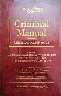 Criminal Manual 2022 Edition (Pocket Edition) (Criminal Major Acts)