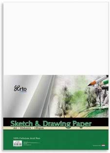Campap Sketch & Drawing paper A4 10 Sheets 180 gsm Sketch Pad
