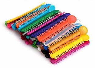 NMD NEXUS MEDODENT Ligature Ties/O Rings Module (Multi Color) (Pack Of 1040Pcs) Surgical Plier