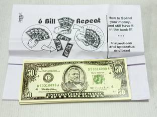 A SARKAR MAGIC SHOP 6 BILL REPEAT MAGIC / MULTIPLYING DOLLAR 1 Magic Tricks