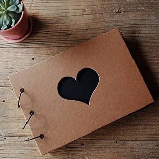 GIFTKART Scrapbook Photo Album Diary Creative Gifts DIY size 24 cm x 18 cm Album