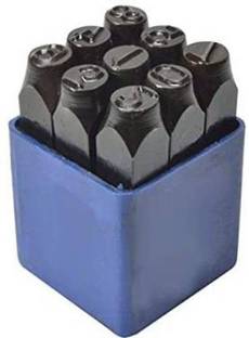 Digital Craft Number Punch Set 10mm Size (3/8 inch) 1 to 9 Number Punches & Punching Machines