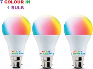 AMYSTY 9 W Basic Round B22 LED Bulb