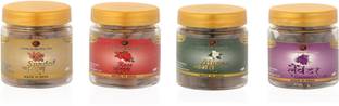 shiv mart Rose, Mogra, Chandan & Lavender Dhoop Incense Cones Pack of 4,100 gram each Lavender, Rose, Sandal Dhoop