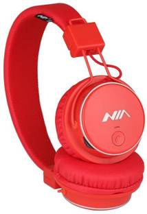 Belear Bluetooth Wireless On-Ear Red Headphones Bluetooth & Wired
