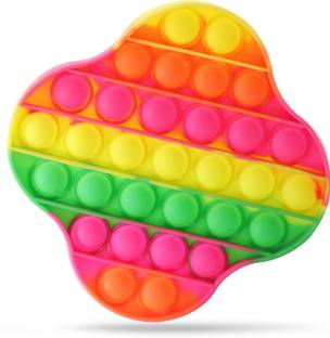 spartan kids Clover Style Pop It Fidget Toy with Pure Silicon, Push Pop Bubble Fidget Toy