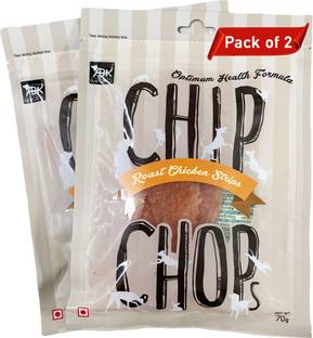 For The Fur Kids Chip Chops Roast Chicken Strips (Pack of 2) Chicken Dog Treat