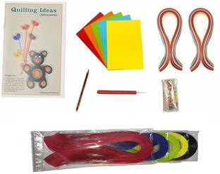 MOREL QUILING KIT SET WITH PAPER QUILLING STRIPS (5MM,500 STRIPS) FOR ART CRAFT WORK
