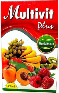 MULTIVIT PLUS 450ml syrup Restore physical weakness, convalescent, vitamin supplement.