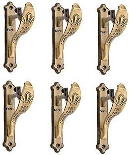 Ferio Gold Rod Rail Bracket, Curtain Knobs, Curtain Rods Metal
