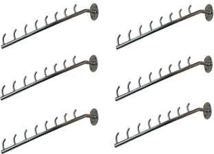 Q1 Beads 6 Pcs 8 Pin Stainless Steel Display Hooks Wall Drope Hanger for Shop , Boutique Door Hanger