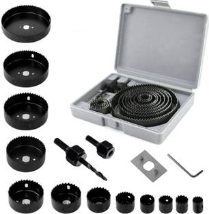 ATOZTOOLS 16Pcs Hole Saw with Mandrel Hex, 3/4"-5" Hole Cutter Set Round Hole Drill Bit Hole Saw Kit with Mandrel Hex, 3/4"-5" Hole Cutter Set Round Hole Drill Bit