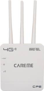 CareME CPE MT-300H 300Mbps Wireless 4G LTE, Wi-Fi 300H, Plug and Play, Parental Controls, Guest Network, with Nano SIM Card Slot, WiFi Router 4G Router 5 GHz, 2.4 GHz 300 Mbps Wifi Speed Dual Band External Antenna NA