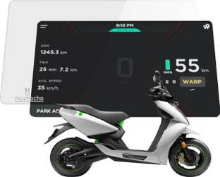 muchacho Tempered Glass Guard for E-scooter Ather 450x Unbreakable Matte Finished Screen Protector Screen Guard