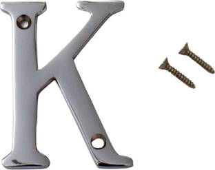 Wigano Brass Chome Finish Stylish House,Flat,Door Number Alphabet K Sign