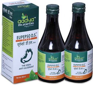 Aadya Life Eupepso D.S SYRUP, A Herbal Formula for Hyper Acidity, Indigestion & Flatulence