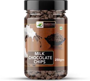Prizex Milk Choco Chips for Baking, Chocolate Chips for Decoration 150 GM Chips
