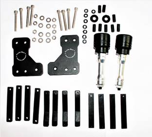 acube mart Yamaha R15 V2 | R15 V3 | R15S | MT 15 Frame Sliders crash guard kit silver Bike Crash Guard