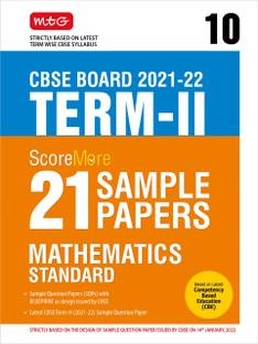 Class 10-Score More 21 Sample Papers Cbse Term 2- Mathematics Standard