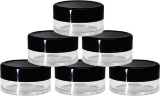 nsb herbals Empty Acrylic San Jar for Lip Balms Lip Scrubs Body Butter DIY cosmetic products  - 8 ml प्लास्टिक यूटीलिटी कंटेनर