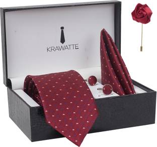 KRAWATTE Satin Tie & Cufflink
