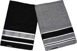 RAGINI V Solid Black, Grey Lungi