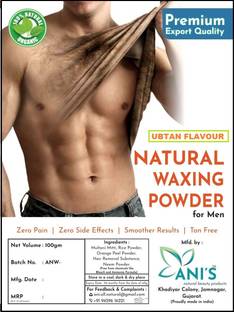 ANI'S Natural Ubtan Instant Hair Removal Powder for men No PAIN No Rics Wax