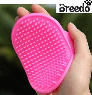 Breedo High Quality Imported High Quality Pet Scrub Bathing Gloves Brush Comb Basic Comb for  Dog & Cat, Dog, Monkey, Rabbit, Hamster