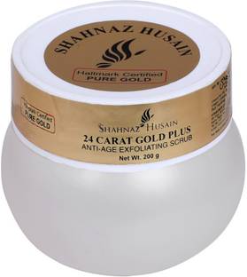 Shahnaz Husain 24 Carat Gold Plus Anti-Age Exfoliating Scrub - 200 Gm Scrub